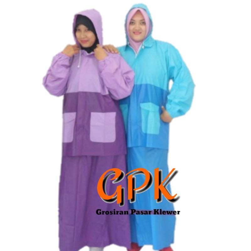 Jas Hujan Wanita Jaket Rok SALSA Shopee Indonesia