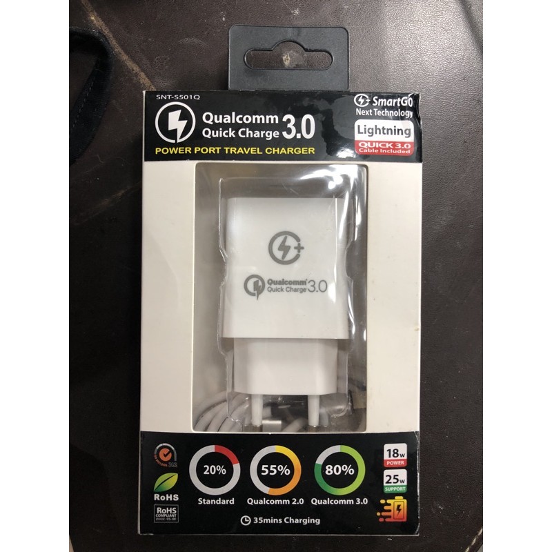 Jual Qualcomm Quick Charger 3.0 For Iphone | Shopee Indonesia