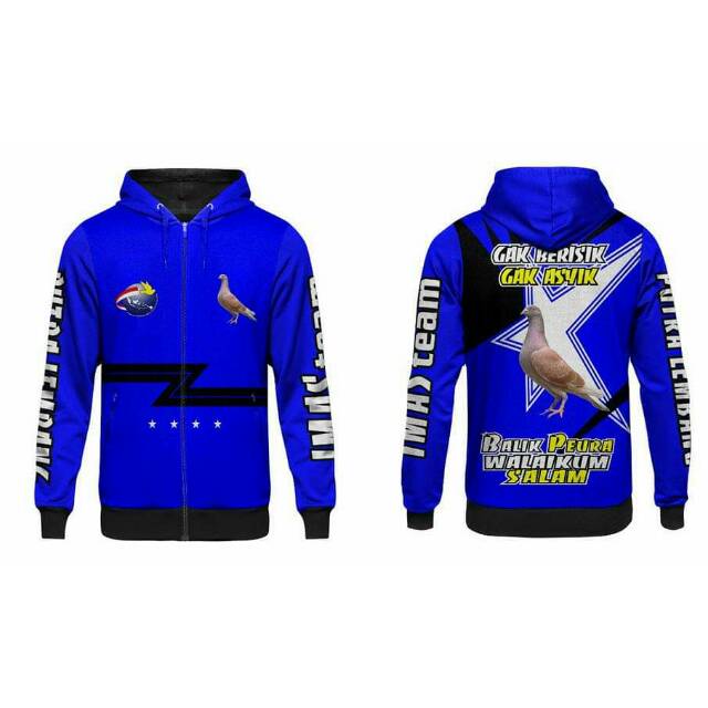 Jual Jaket Merpati Balap Fullprint/Jaket Merpati Nama Design Suka-Suka | Shopee Indonesia