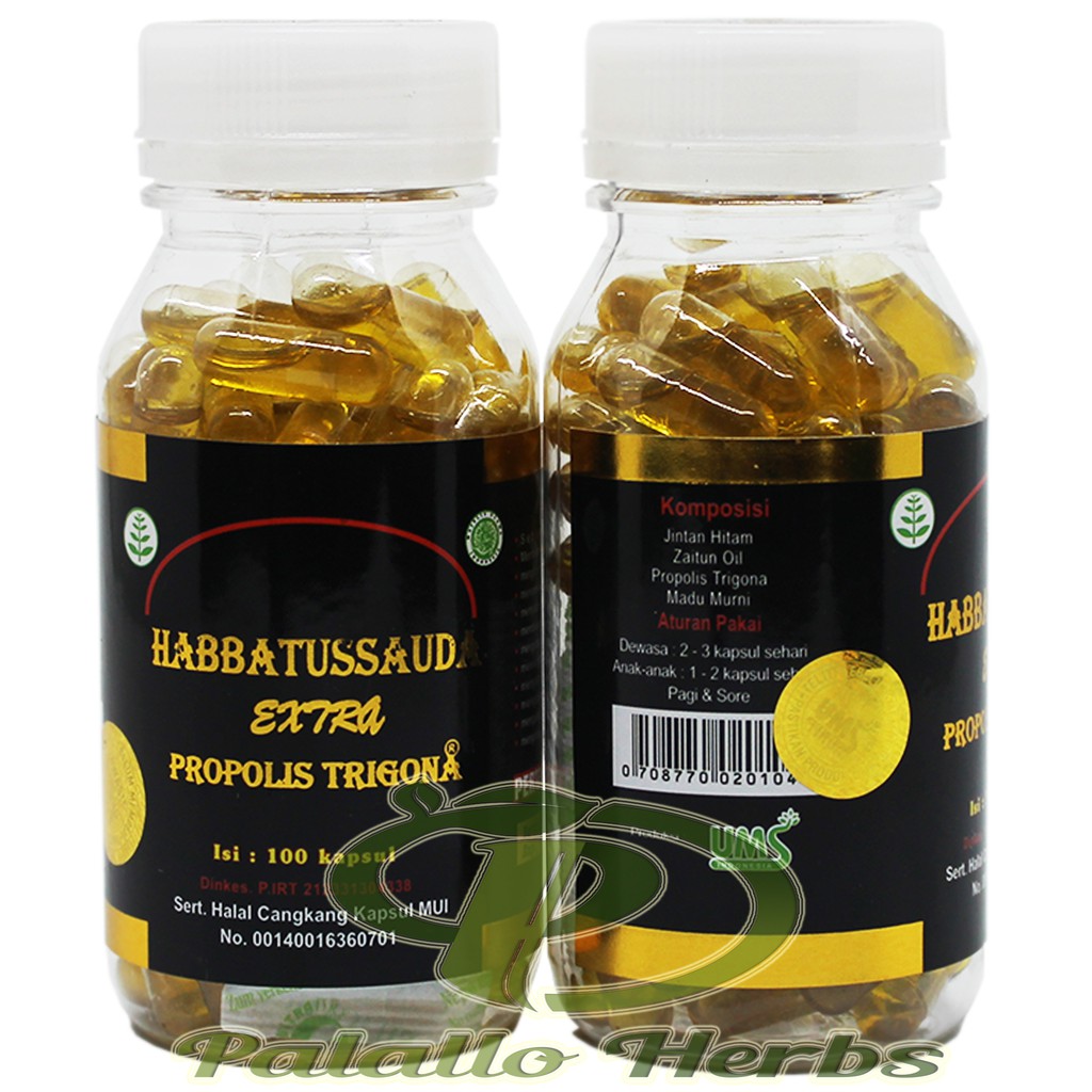 Habbatussauda Extra Propolis Trigona 100 Kapsul UMS