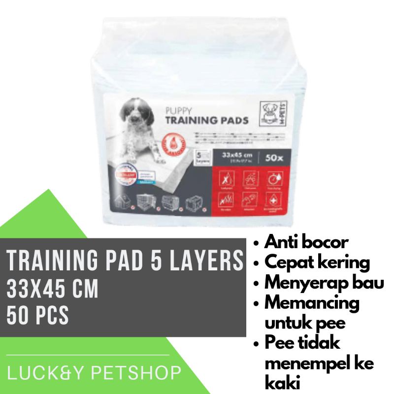 Jual Training pad anjing 5 layer 33x45 cm 50 pcs Shopee Indonesia
