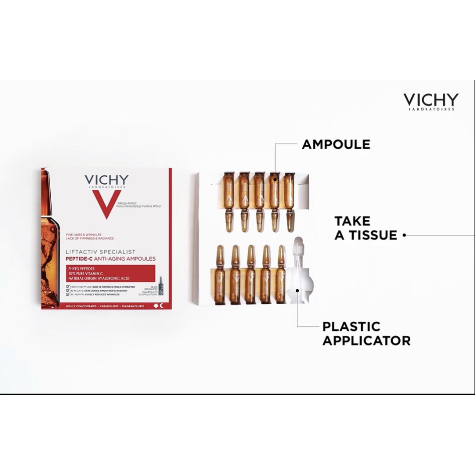 Jual Exp 03/23 Vichy Liftactiv Peptide C Ampoule Serum - Vitamin C Serum Ampul / Vit C | Shopee Indonesia