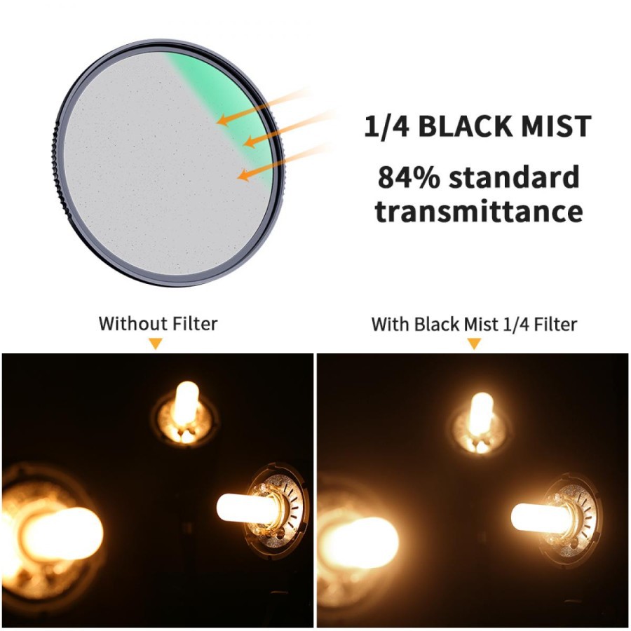 Jual Knf Concept Filter Black Pro Mist 1/4 - 52Mm - For Cinematic Video | Shopee Indonesia