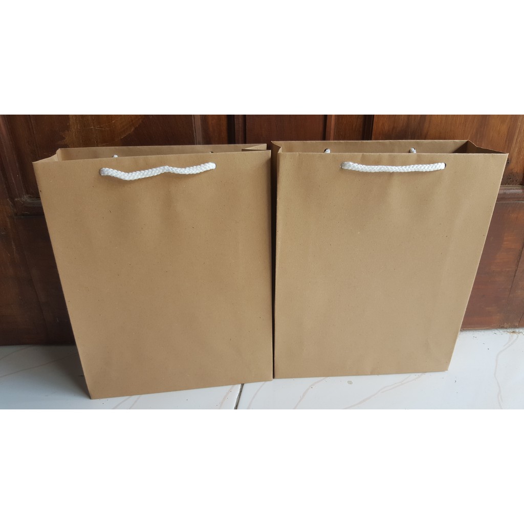 Jual Paperbag Polos Ukuran P22Xl8Xt27 Cm, Paperbag Kraft Coklat, Paperbag Murah, Tas Kertas Souvenir | Shopee Indonesia