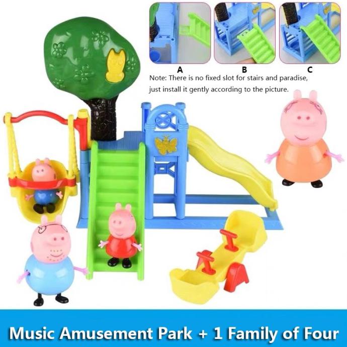 Jual Mainan Peppa Pig Seluncuran Bonus Musik+Lampu Indonesia|Shopee  Indonesia