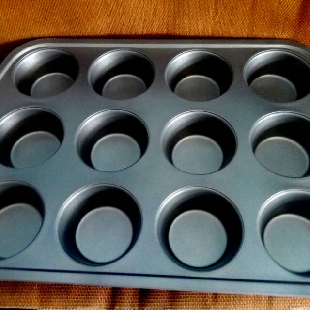 Loyang Muffin Teflon / Loyang Cupcake Teflon / Loyang Teflon Shopee