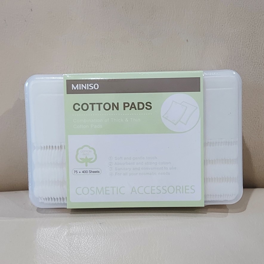 Jual Miniso Facial Cotton Pads Combination Thick and Thin Miniso