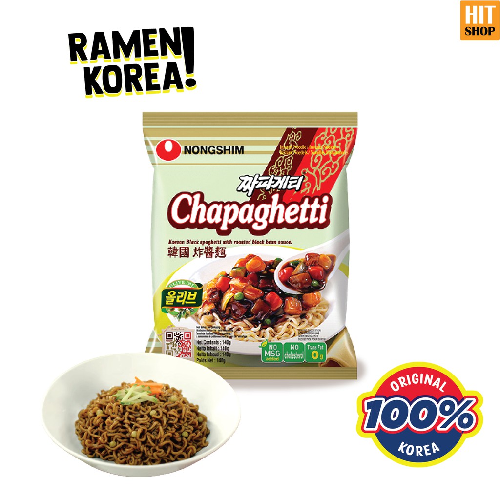 NONGSHIM Chapaghetti Mie Saus Kacang Hitam Korea (Isi 5 Pcs) Shopee