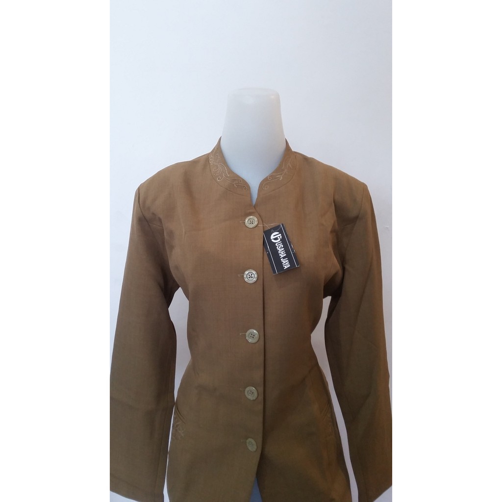 Jual Baju Pemda Wanita Warna Cokelat & Celana Size Xl - Seragam Pns | Shopee Indonesia