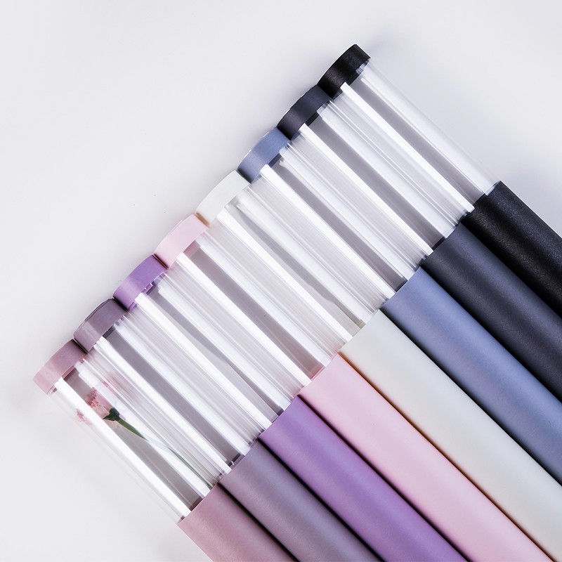 5 lembar translucent cello flower wrap/kertas bunga FWS Shopee