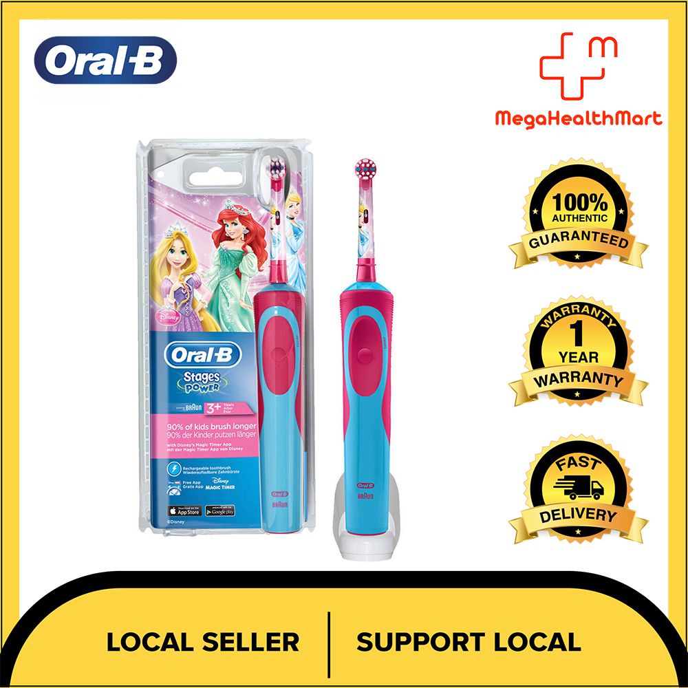 Jual Oral-B Stages Power Vitality Kids Electric Toothbrush Featuring Disney Princess | Shopee Indonesia