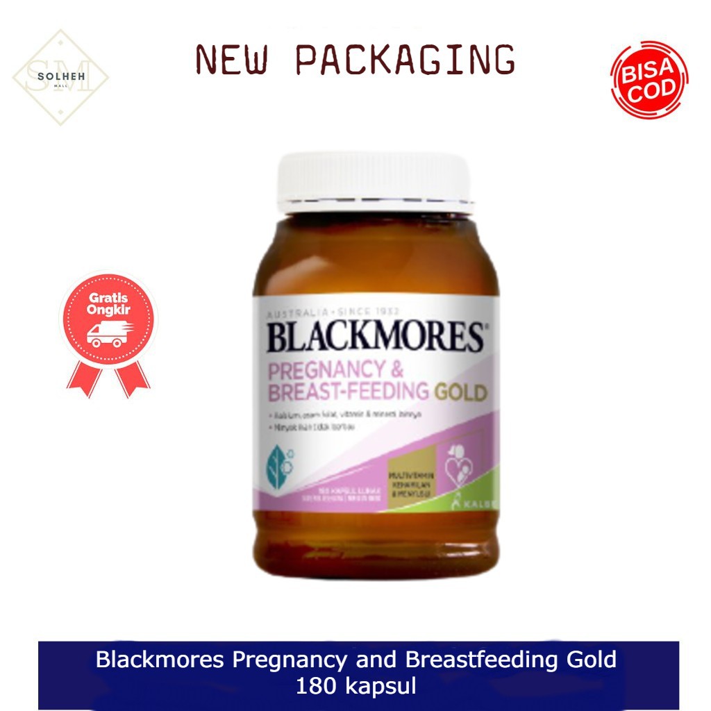 Blackmores Pregnancy And Breastfeeding Gold Bpom Kalbe 180 Kapsul