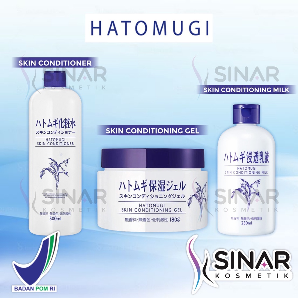 Jual Hatomugi Skin Conditioner Pelembab [ Toner Cair 500ml Gel 180