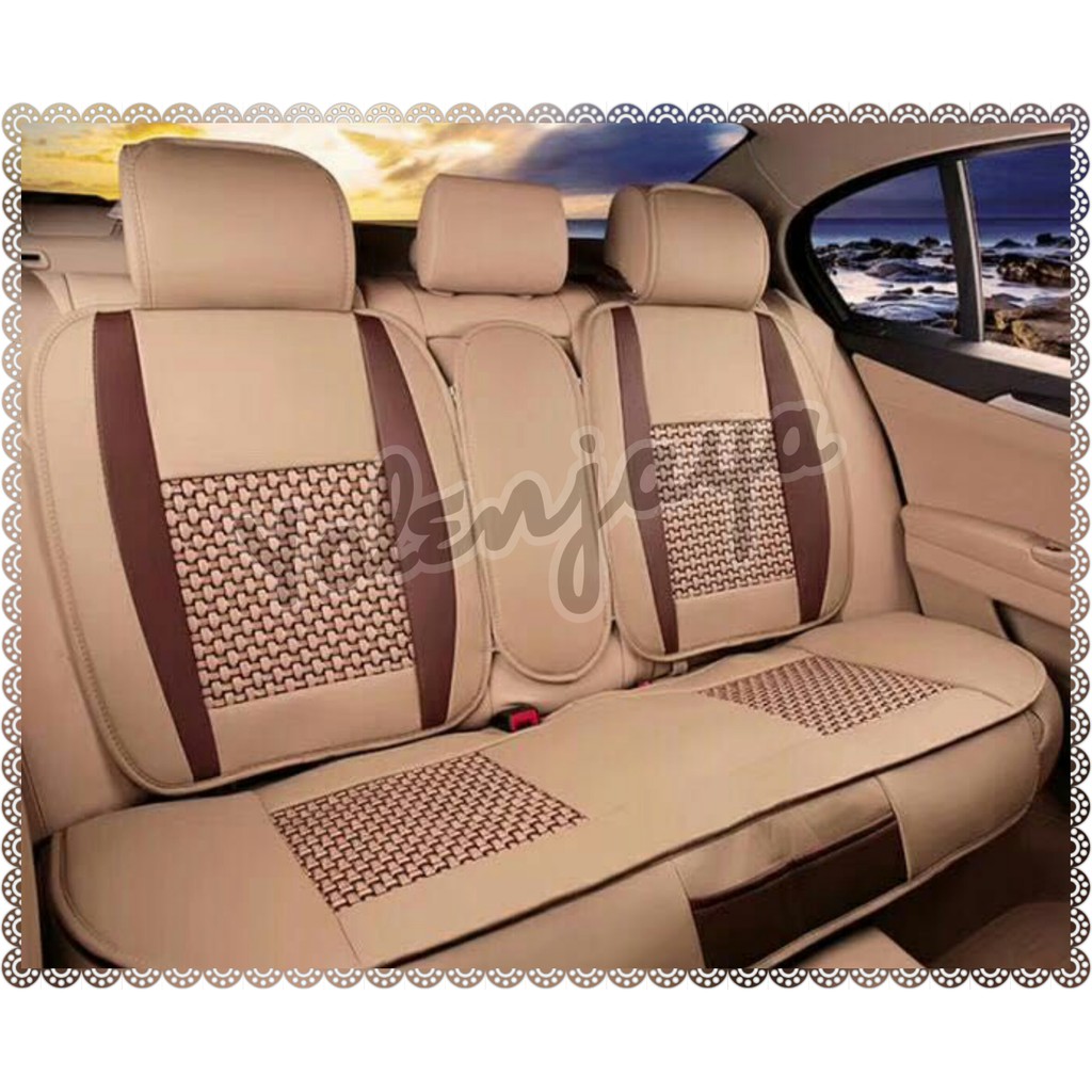 Jual Sarung Jok Mobil Anyam Cream Coklat Tua | Shopee Indonesia