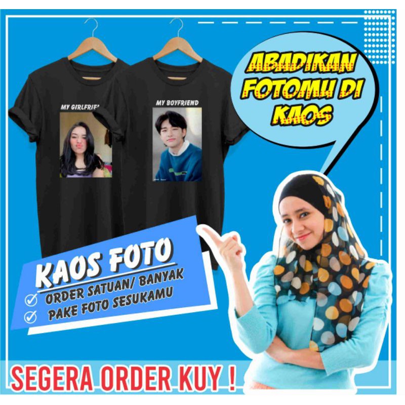 TSHIRT CUSTOM SUKA SUKA / KAOS FOTO / KAOS SABLON DESAIN SENDIRI
