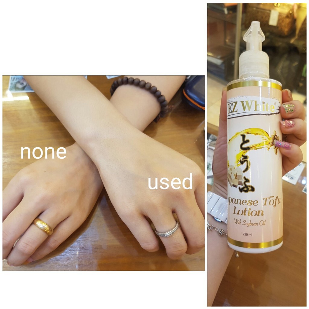 Jual EZ White Japanese Tofu with soybean oil hand and body lotion