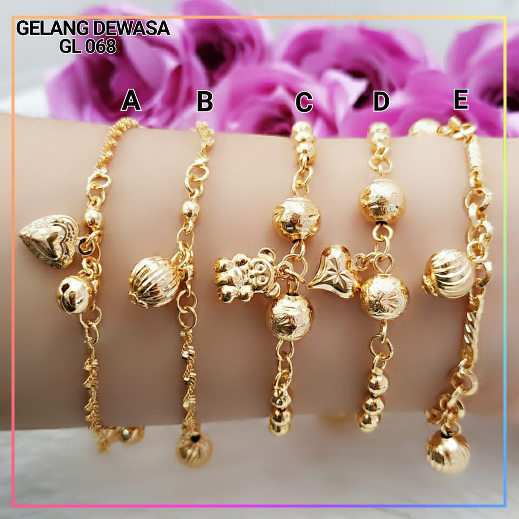 Jual Gelang Xuping Gelang Rantai Mainan Dewasa/Remaja Lapis Emas Gold Gl 068 | Shopee Indonesia