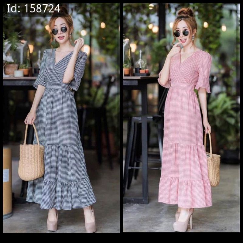 Jual Maxi Dress Maxi Dress Korea TDA Maxi Dress Gayle Shopee