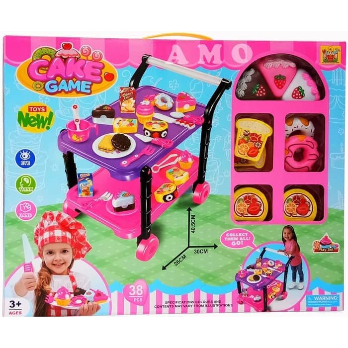 Jual Game Cake Trolley 36778-90 Kado Mainan Anak Perempuan Indonesia|Shopee Indonesia