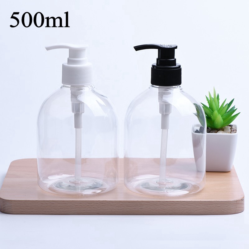 Wholesale 500ml Transparent Empty Bottles / Liquid Soap Dispenser