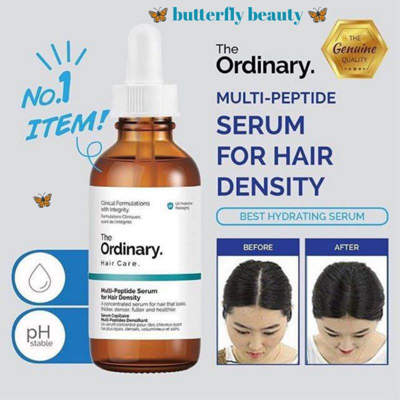 Jual The Ordinary Hair Care Multi Peptide Serum For Hair Density 60Ml | Shopee Indonesia