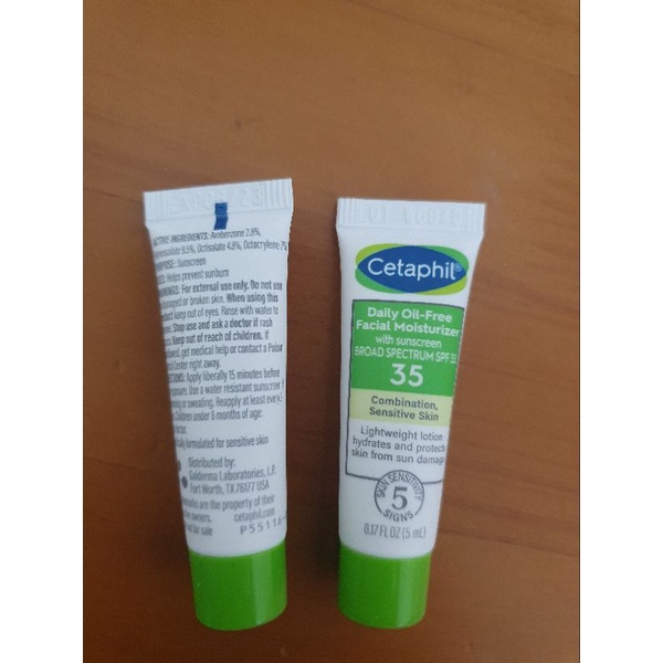 Jual Cetaphil Daily Facial Moisturizer SPF 35/5ml Shopee Indonesia