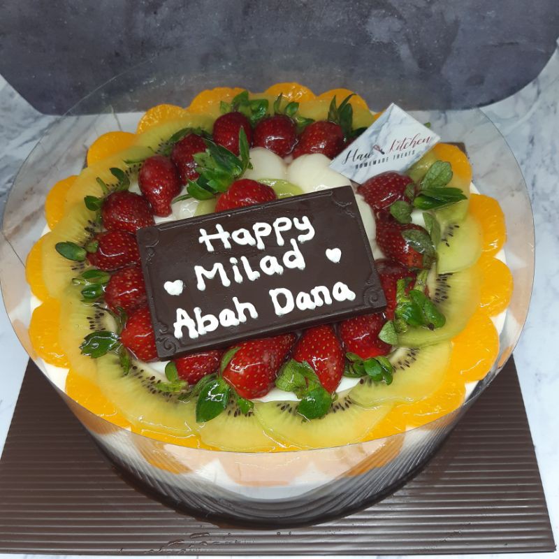 Puding Triple Coklat Ulang Tahun Topping Buah 22cm Shopee Indonesia