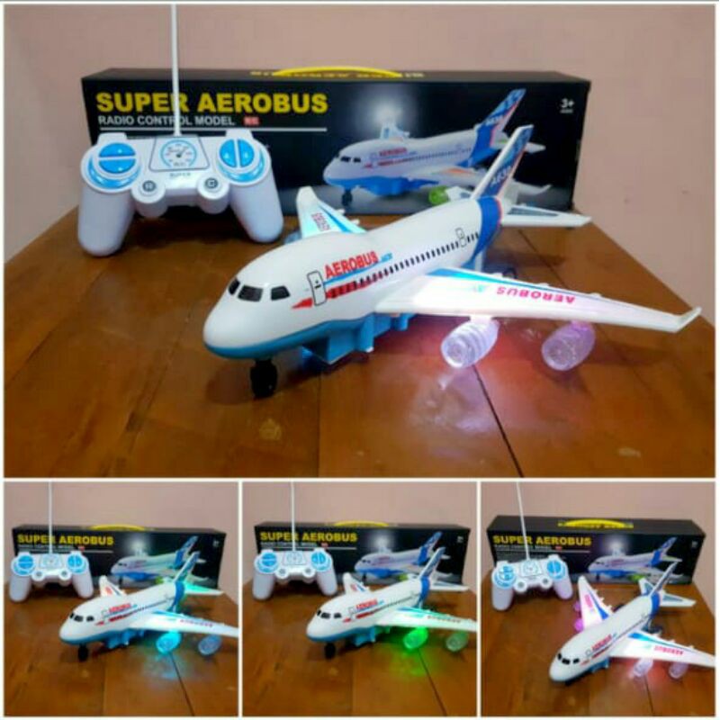Jual Rc Pesawat Terbang Aerobus Super Mainan Anak Edukatif Remote Control Remot Edukasi | Shopee Indonesia