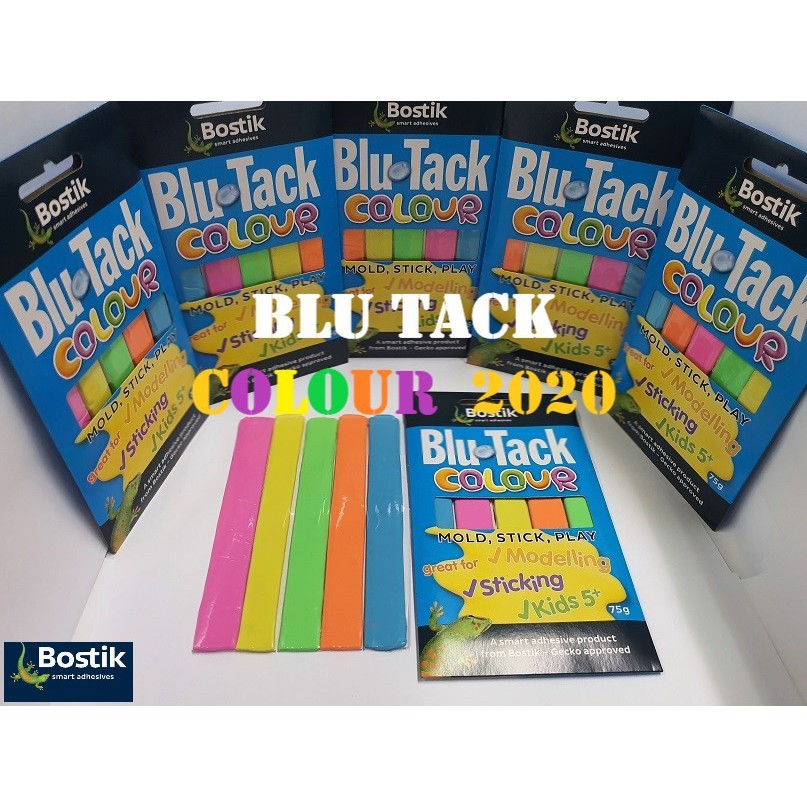 Blu Tack Colour (Lem/Perekat serbaguna yang bisa digunakan berulang-ulang)  | Shopee Indonesia