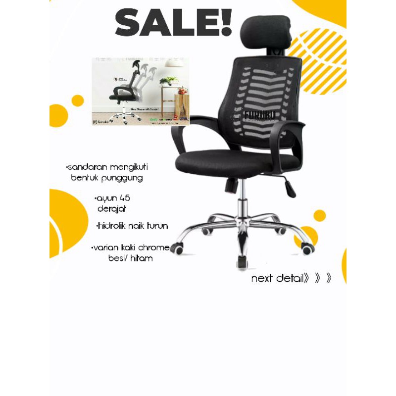 Kursi Kantor Bandung, Kursi Kantor Jaring, Kursi Gaming