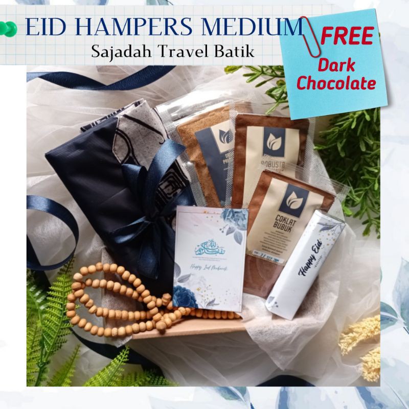 [FREE DARK CHOCOLATE] HAMPERS EID SERIES MEDIUM MINUMAN