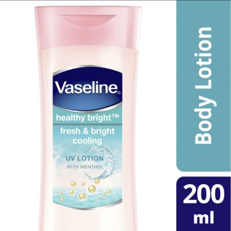 Jual Vaseline healthy white fresh & fair UV Lotion with menthol 200ml