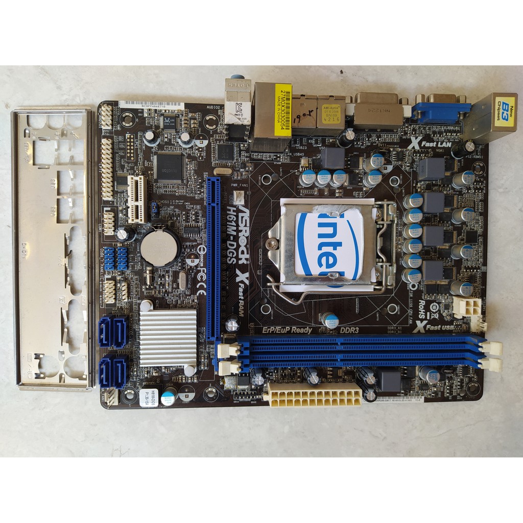 MotherBoard Asrock H61 Socket 1155 Mobo Mainboard Shopee Indonesia