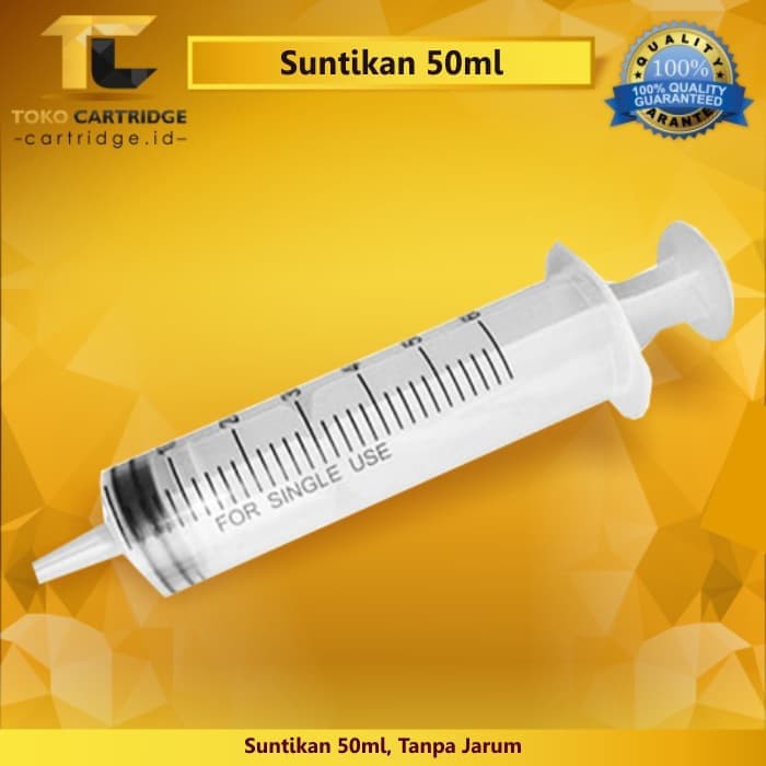 Suntikan Tinta 50ml / Spuid Ukuran 50ml Tanpa Jarum
