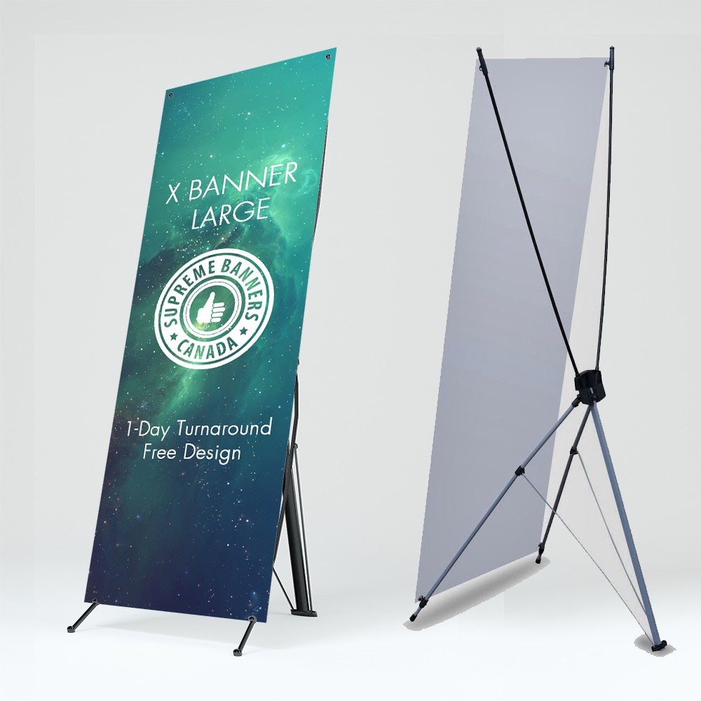 Stand Kaki Kerangka X Banner Size 60cm x 160cm Shopee Indonesia