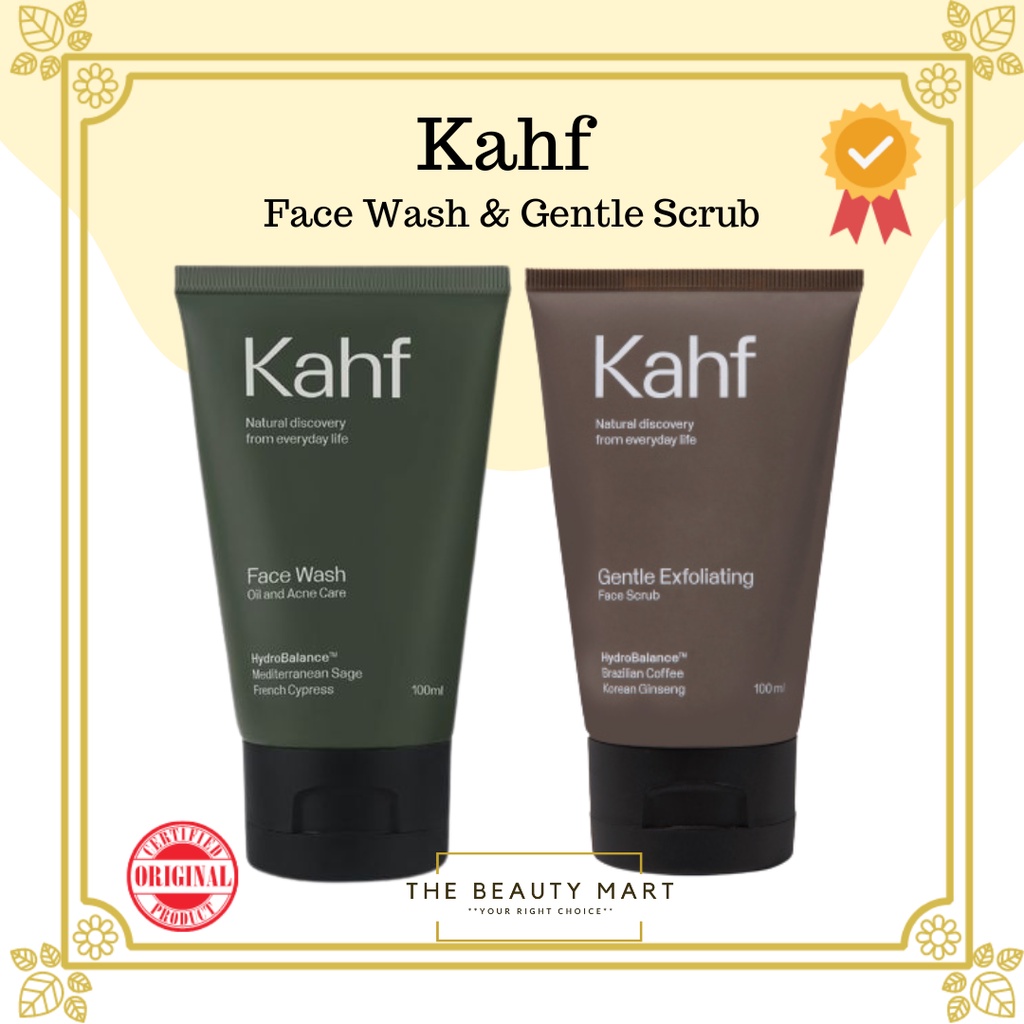 Jual KAHF Oil and Acne Care Face Wash & Gentle Exfoliating Face Scrub