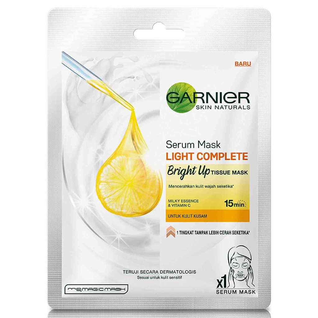 GARNIER Serum Mask Light Complete Bright Up Shopee Indonesia