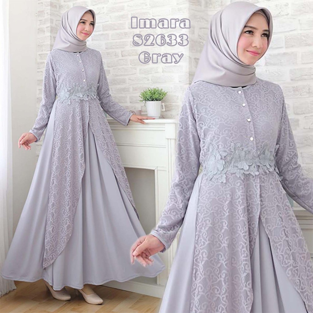 Baju Gamis Brokat Di Shopee Hijab Converse