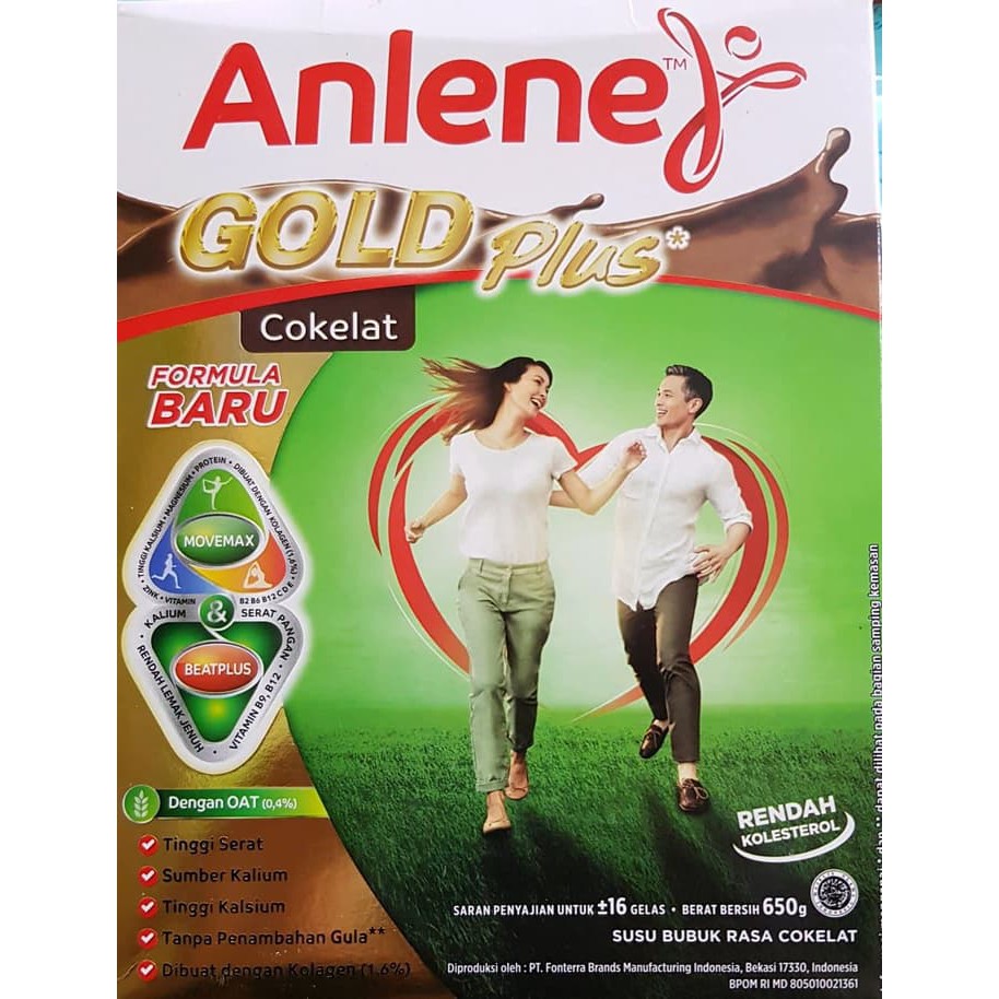 Jual Anlene Gold Plus Cokelat 650Gr | Shopee Indonesia