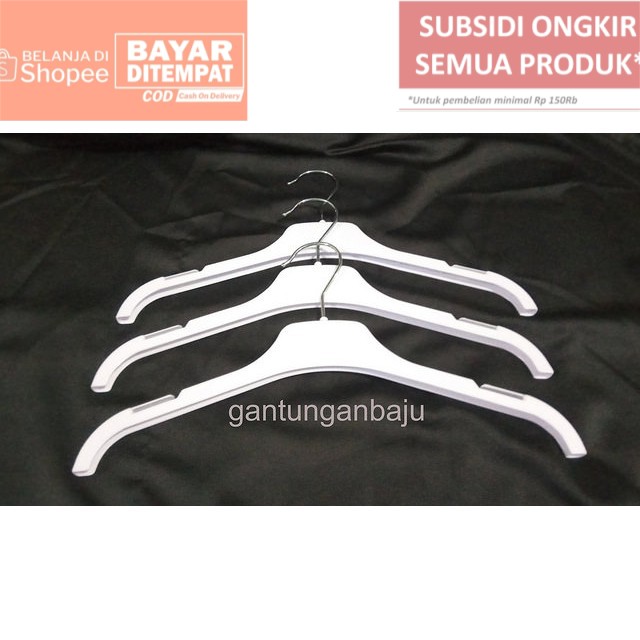 hanger anak putih hook metal Shopee Indonesia