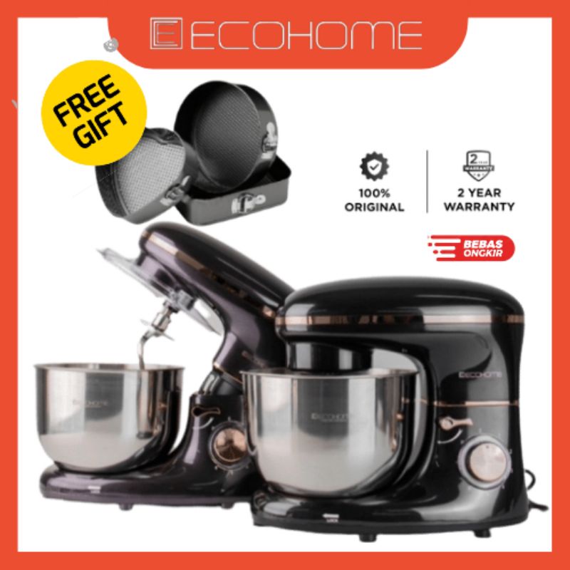 Jual STAND MIXER PROFESSIONAL ECOHOME ESM999 NOBLE SERIES LOW WATT