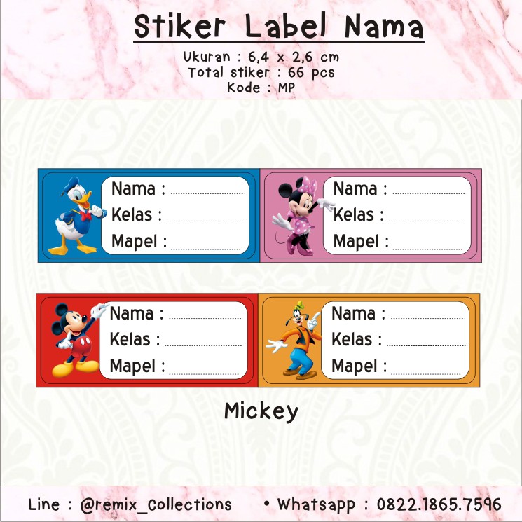 Stiker Label Mata Pelajaran min 56 stiker Shopee Indonesia