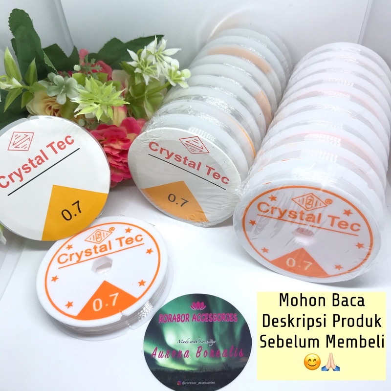 Senar Elastis / Tali Senar / Benang Elastis untuk Kalung / Gelang | Rorabor  | Shopee Indonesia