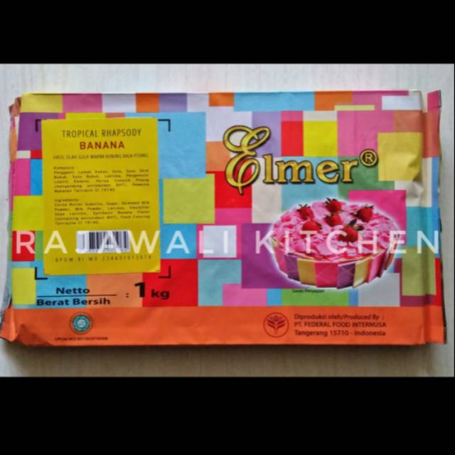 Jual Elmer Rainbow Compound Coklat Rasa Pisang Banana 1Kg | Shopee Indonesia