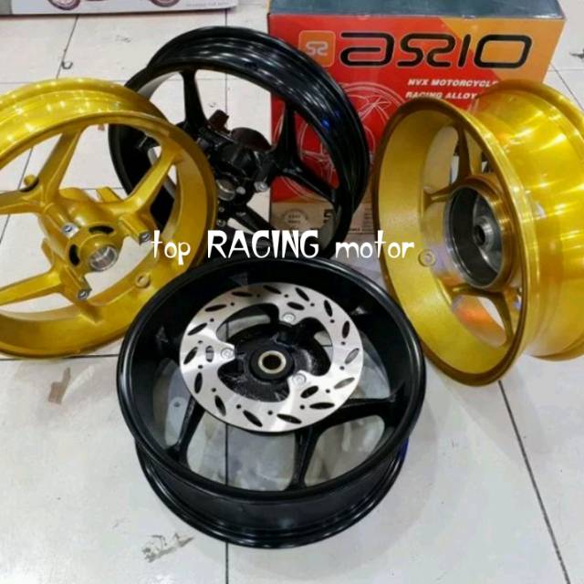 Jual VELG RACING AEROX 155 DOUBLE DISK DEPAN BELAKANG VELEG AEROX 155