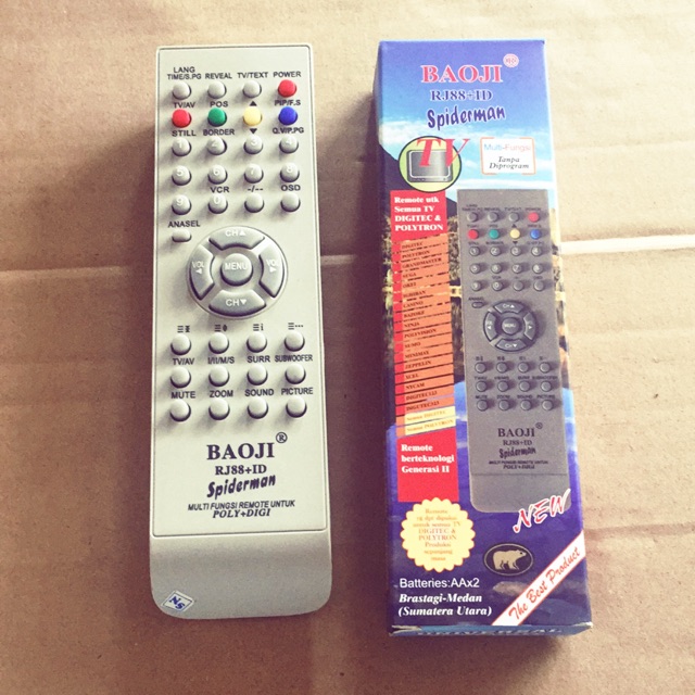 Remote TV POLYTRON RJ 88+ID BAOJI Shopee Indonesia