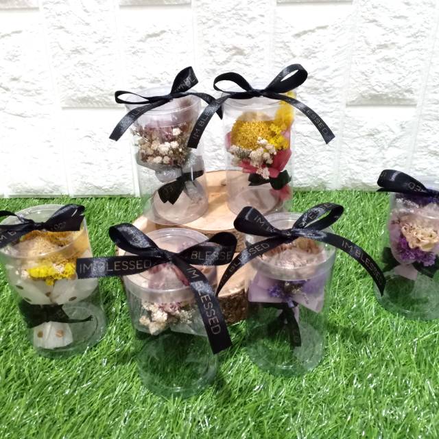 Jual Liliput Dried Flowers Bouquet Shopee Indonesia