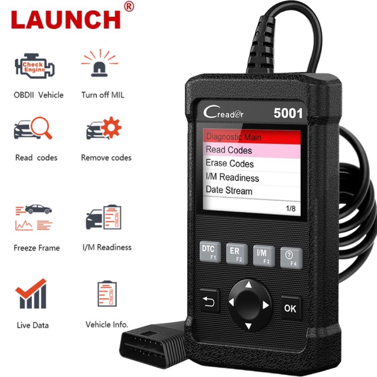 Jual LAUNCH CR5001 Universal Obd2 Alat Scanner Mobil Obd2 Scanner Mobil