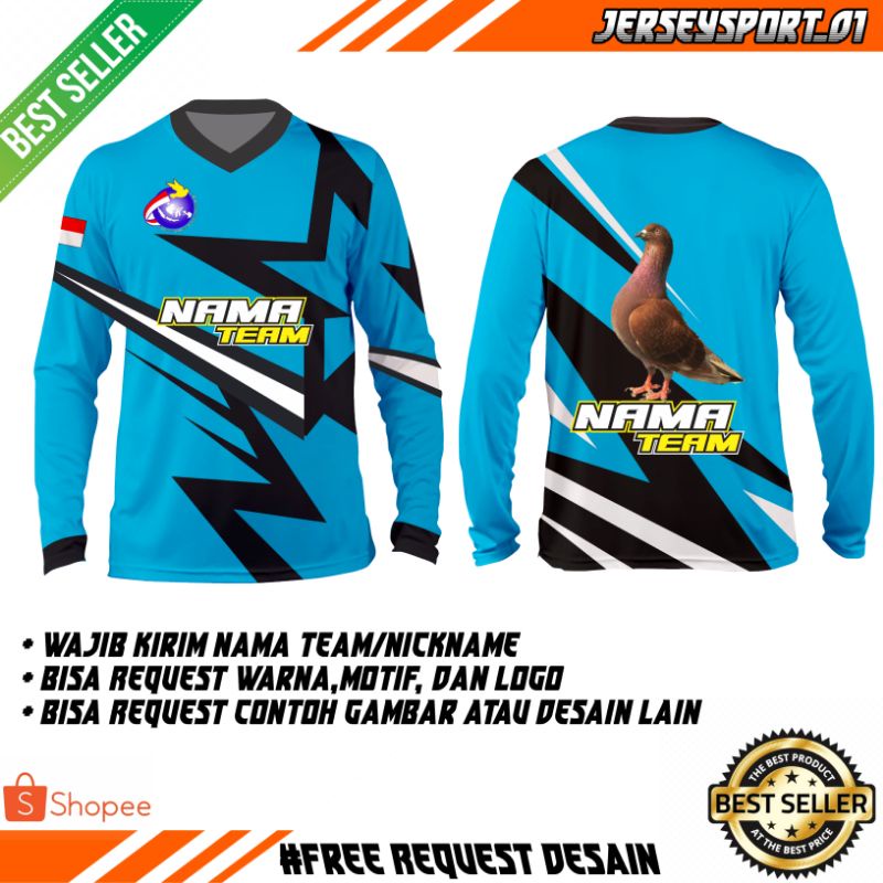 Jual Jersey Merpati Balap Custom Desain Bebas | Shopee Indonesia