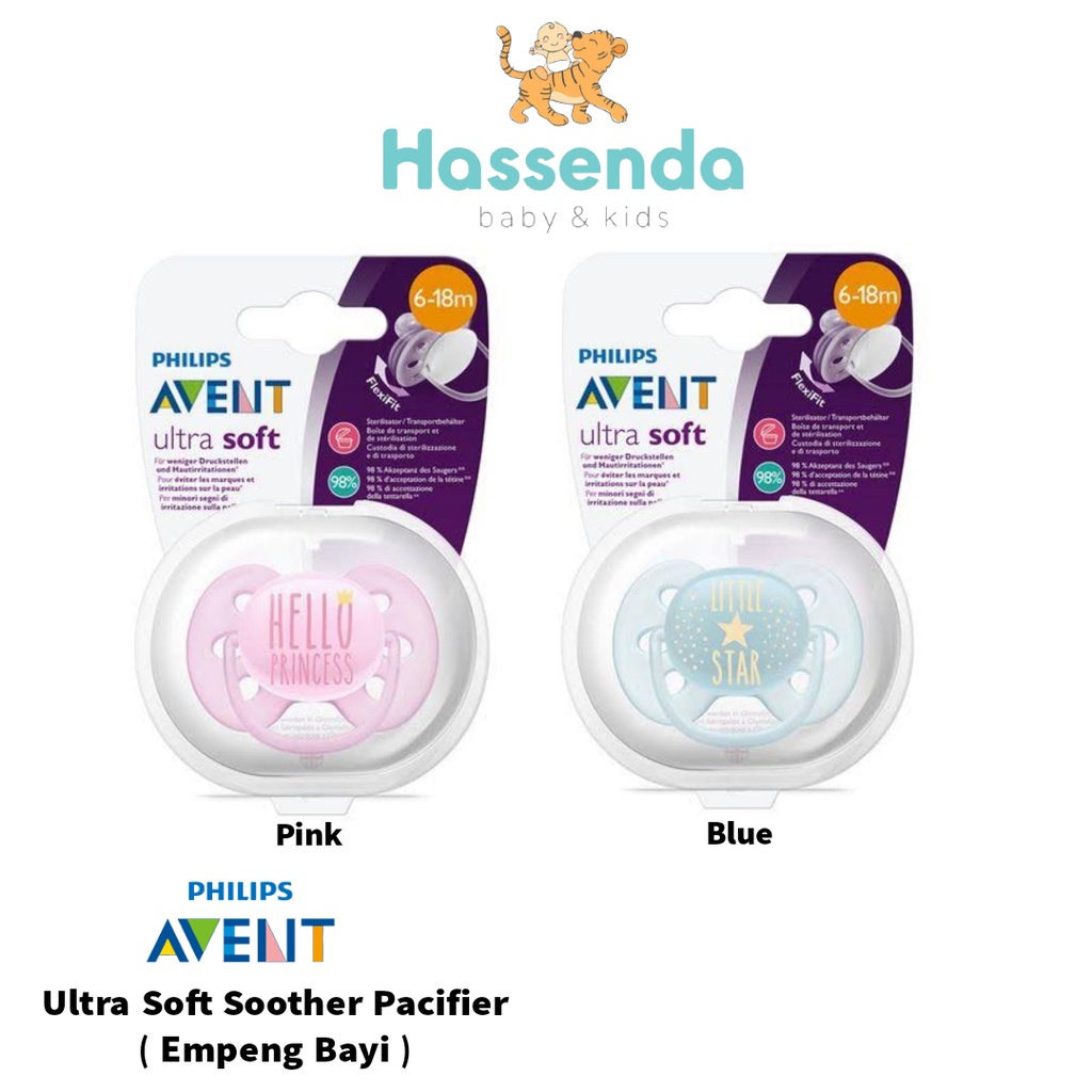 Jual Philips Avent Ultra Soft Soother Pacifier / Empeng Bayi | Shopee Indonesia
